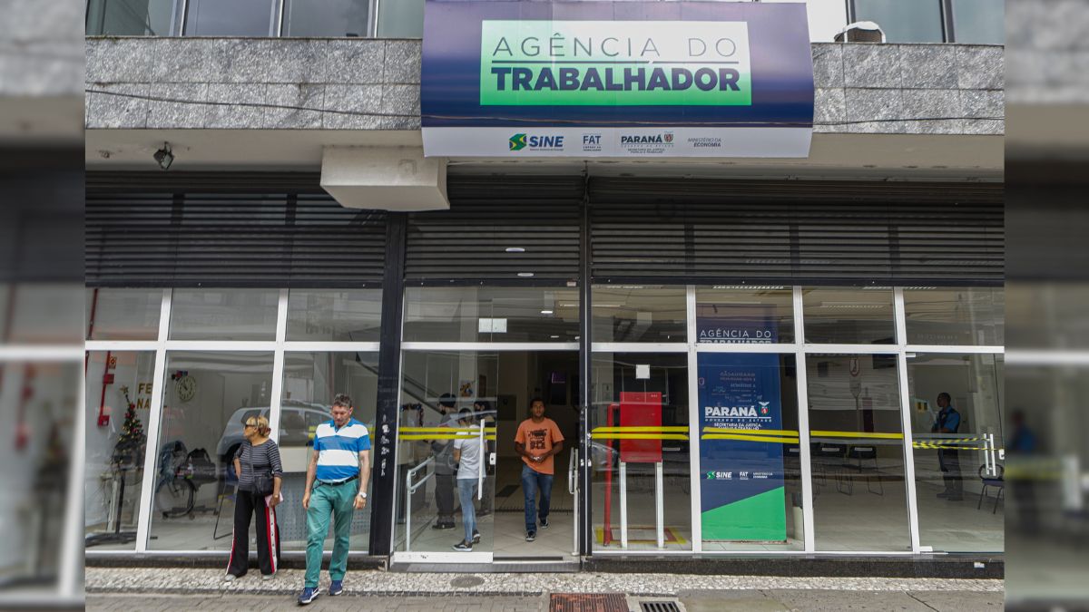emprego, contratações, rede sine, agência do trabalhador, governo do paraná