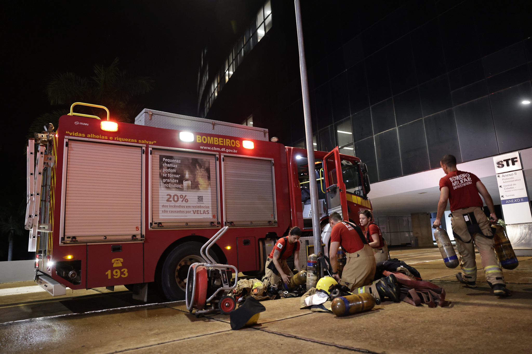 princípio de incêndio STF