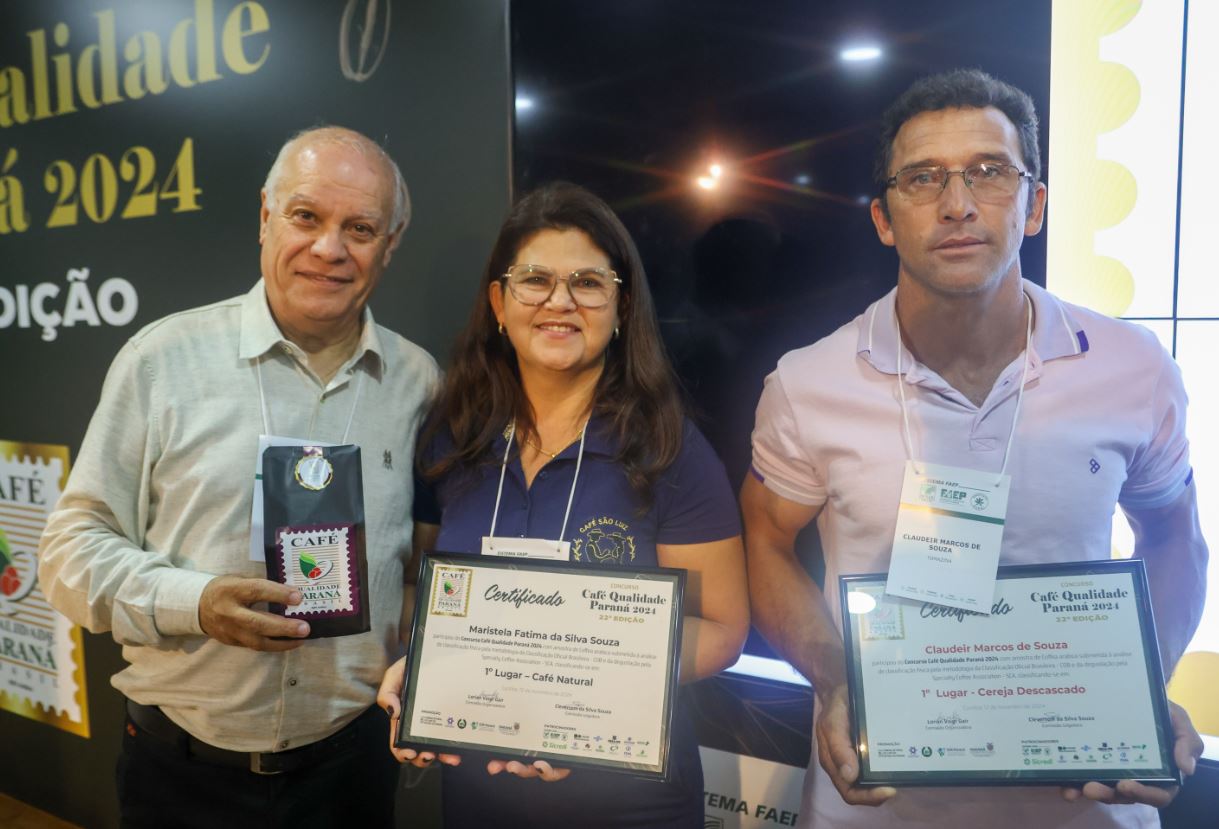 Vencedores Concurso Café Qualidade Paraná são de Tomazina