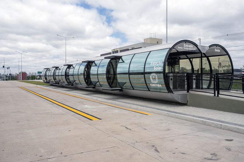 estações-tubo Linha Verde Curitiba
