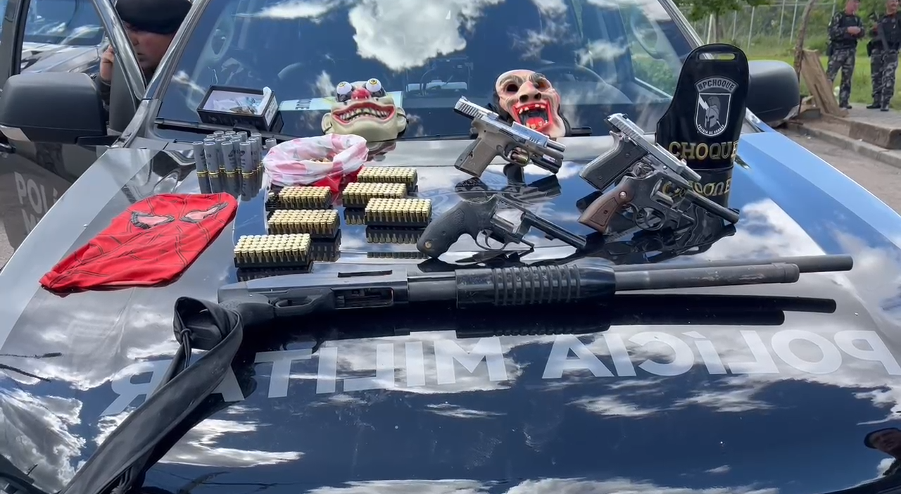 apreensão de armas e balas em curitiba