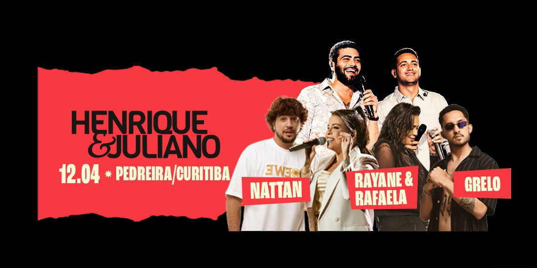 Henrique e Juliano anuncia show em Curitiba em 2025; veja ingressos e detalhes