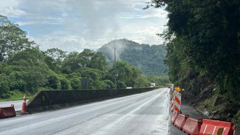 BR-277 é novamente interditada para obras na Serra do Mar, em Morretes