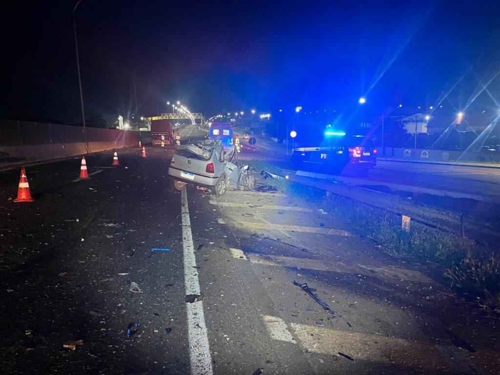 Acidente na BR-277, em Guarapuava, deixa motorista em estado grave