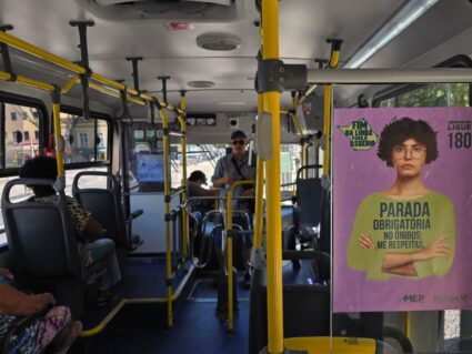 Campanha combate o assédio nos ônibus de transporte coletivo da RMC