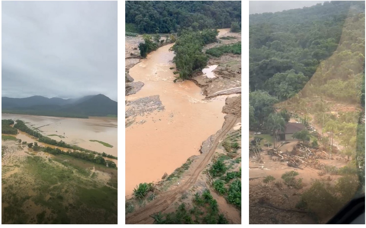 Chuvas no Litoral do Paraná_ vídeos mostram regiões embaixo d'água