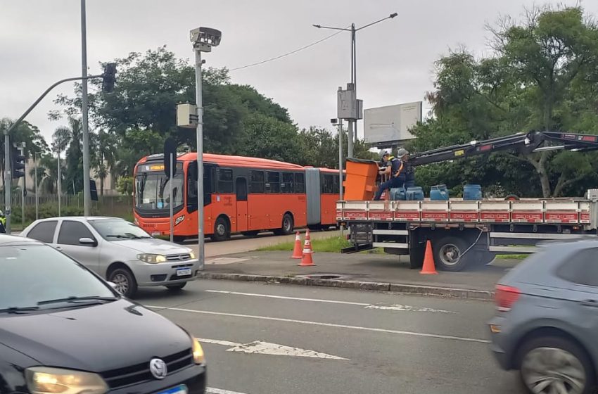 furto de cabos semáforos Curitiba