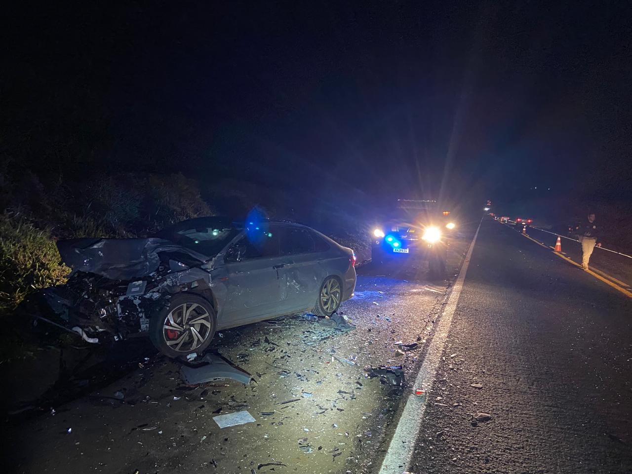 Uma pessoa morre e duas ficam feridas em acidente na BR-369