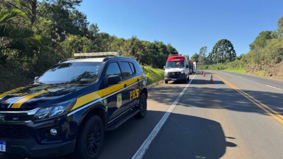 Acidente na BR-277 deixa duas pessoas gravemente feridas