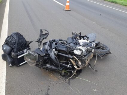 Acidente na BR-376, em Tibagi, deixa casal de motociclistas morto