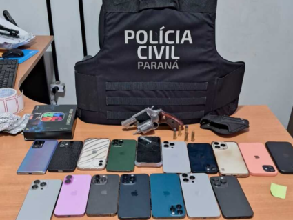 Homem é preso com 16 celulares roubados, 11 deles em uma balada no Batel