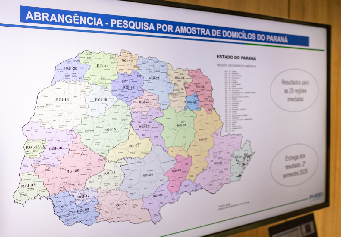 Pesquisa irá detalhar perfil das famílias paranaenses