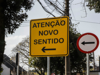 Rua de Curitiba muda de sentido a partir desta terça (18)