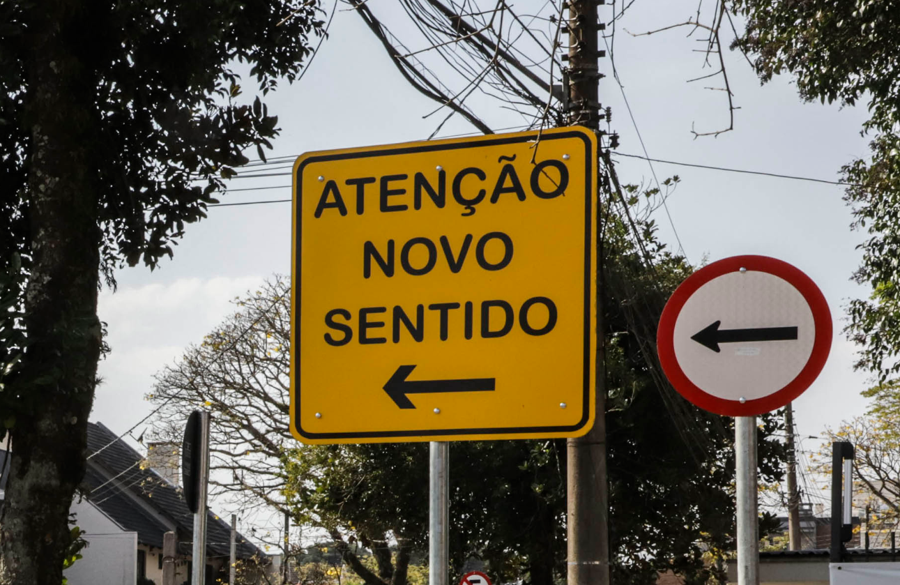 Rua de Curitiba muda de sentido a partir desta terça (18)