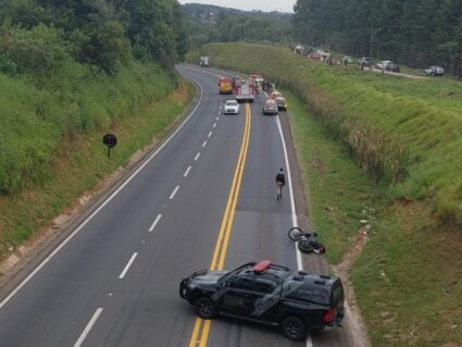 Tenente da PM morre em acidente no Contorno Norte de Curitiba