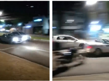 Vídeo mostra carros de luxo apostando racha em avenida de Londrina