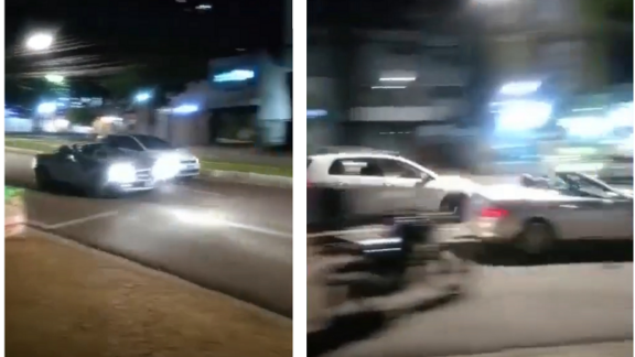Vídeo mostra carros de luxo apostando racha em avenida de Londrina