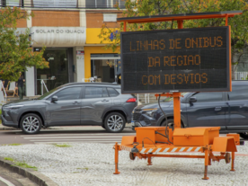 desvios e bloqueios no trânsito Curitiba