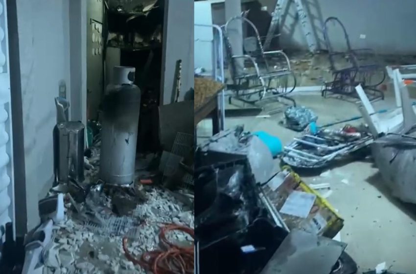 Botijão de gás explode e deixa pai e filha gravemente feridos, em Curitiba
