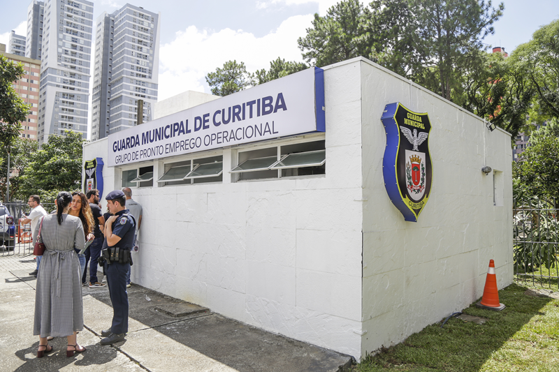 Centro de Curitiba ganha novo módulo 24 horas da Guarda Municipal