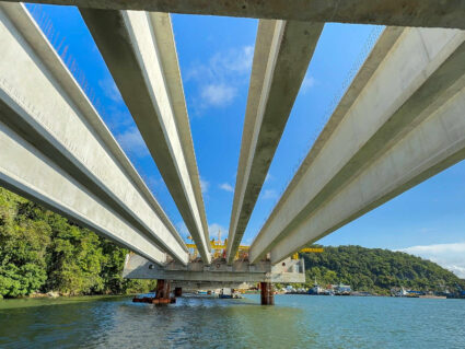 Obras na Ponte de Guaratuba avançam; veja novas imagens