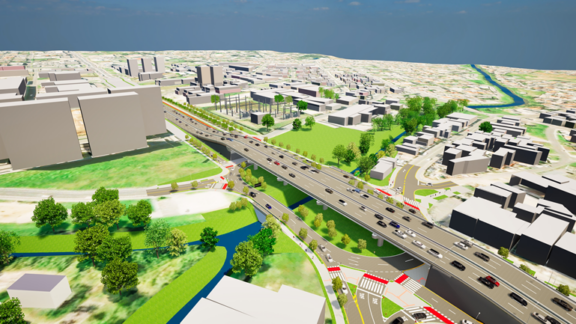 Animação mostra como será o novo viaduto Curitiba/Pinhais; assista!