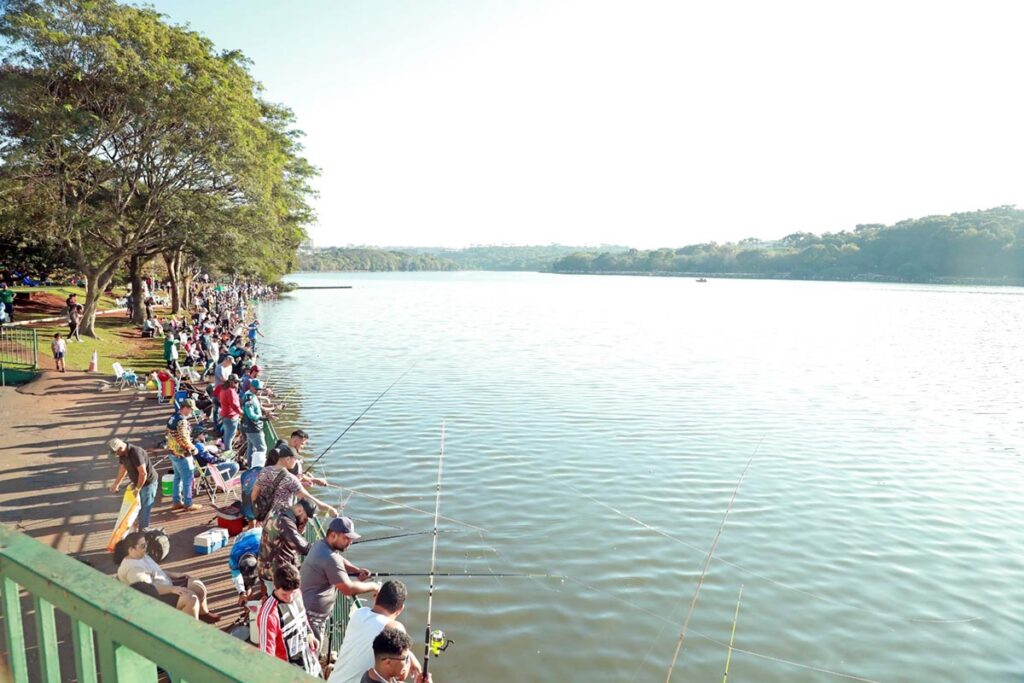 Lago Municipal de Cascavel recebe tradicional pescaria