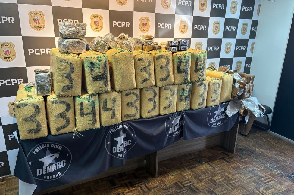 Polícia intercepta carga de R$ 50 milhões de haxixe na Grande Curitiba