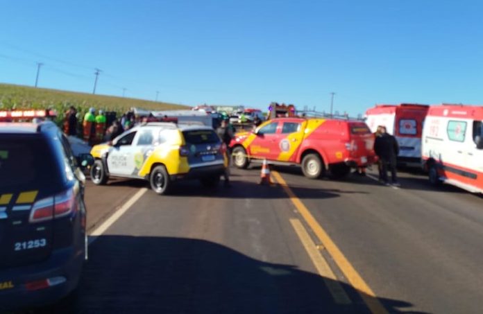 gestante morre em acidente BR-369 Paraná