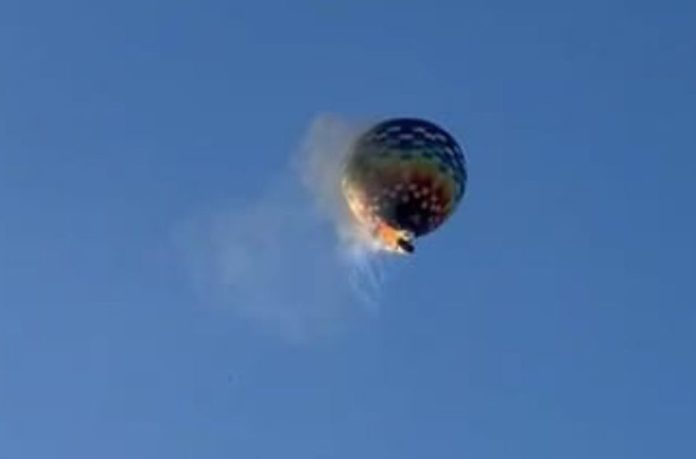 queda de balão SC