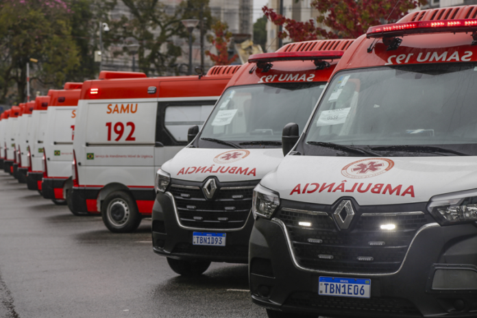 novas ambulâncias Samu Curitiba