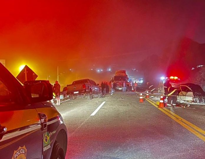 motorista embriagado acidente morte família BR-476