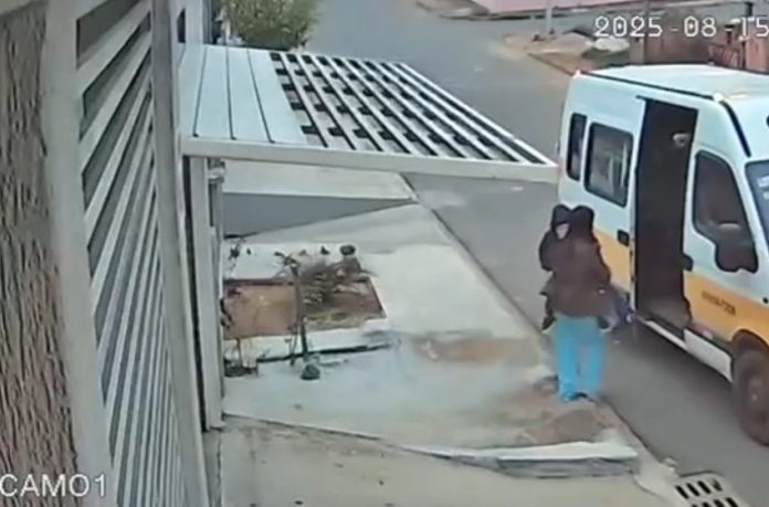 criança esquecida em van Paraná